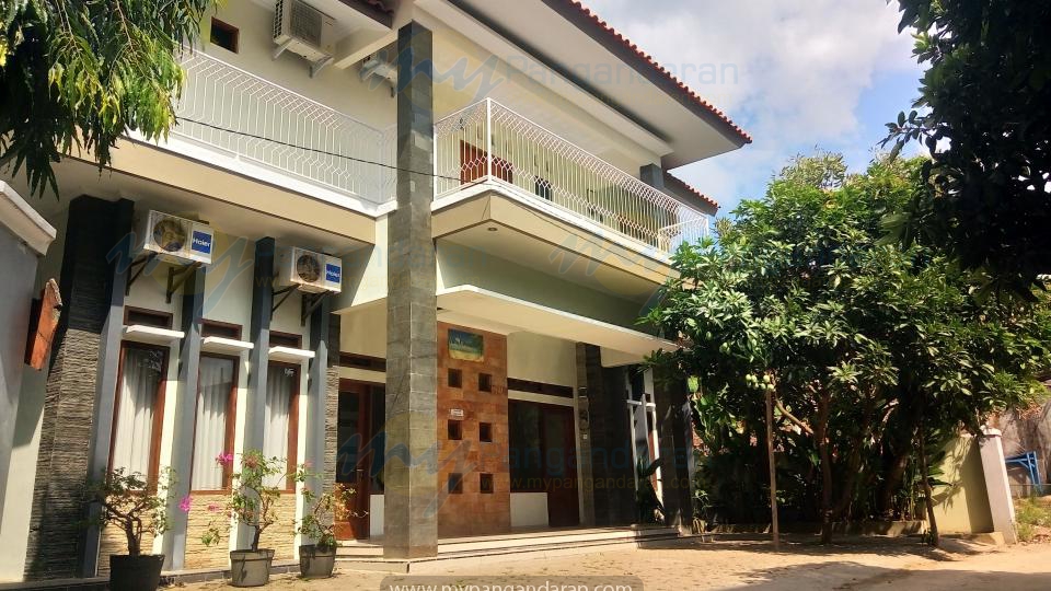 Tampilan depan Villa Citumang 2 Pangandaran di lantai 1 dan lantai 2 nya Villa Citumang 3 Pangandaran